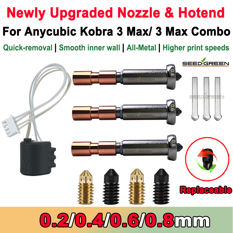 Hotend 0.4Mm - Upgrade Nozzle Voor Anycubic Kobra 3