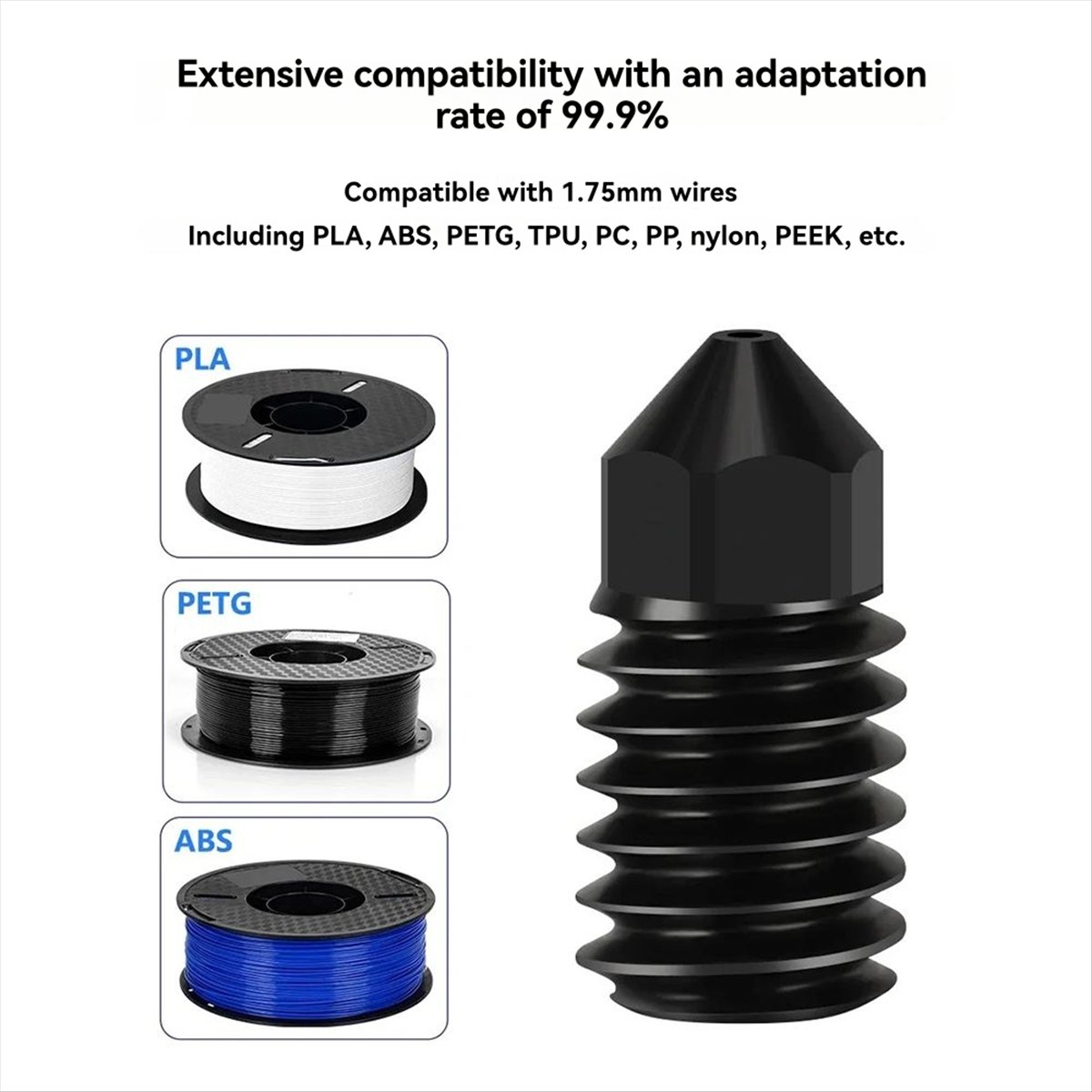 Hotend 0.4Mm - SWXF, geschikt voor A1-mondstukken: geharde stalen