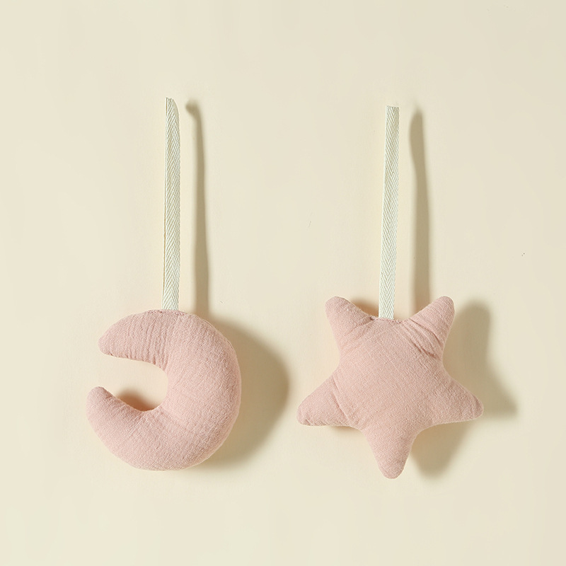 Carriage Bed - 100% katoenen gaas kinderwagen rammelaar hanger-ster