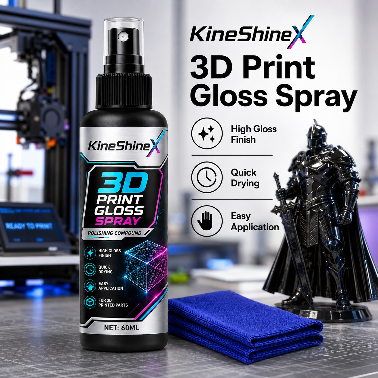 3D Printer Stand - 3D Print Glans Spray Polijstmiddel voor