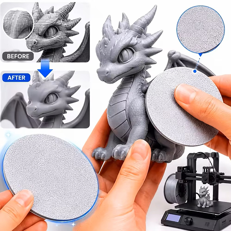 Resin Printer - 3D-printen hars polijstschijf PLA-laaglijnverwijderingsgereedschap 180 korrel