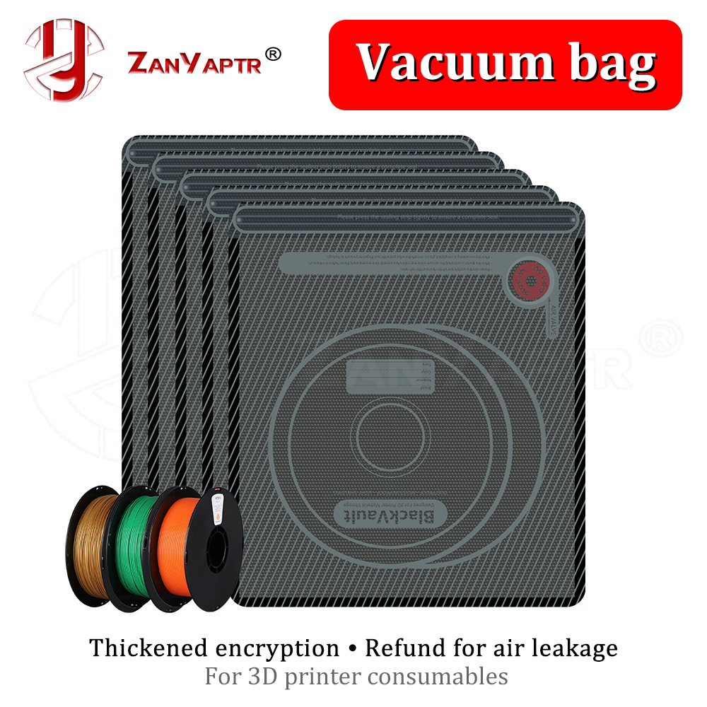 Petg Filament - Voor 3D-printeraccessoires Verbeterde vacuümzak Zwarte filament-opbergtas