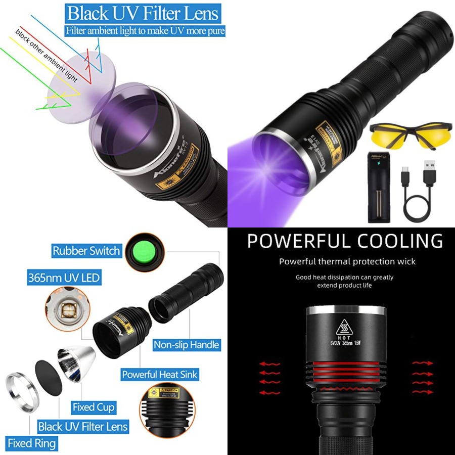 Uv Resin - SV13 15W 365nm UV-zaklamp Oplaadbare ultraviolette