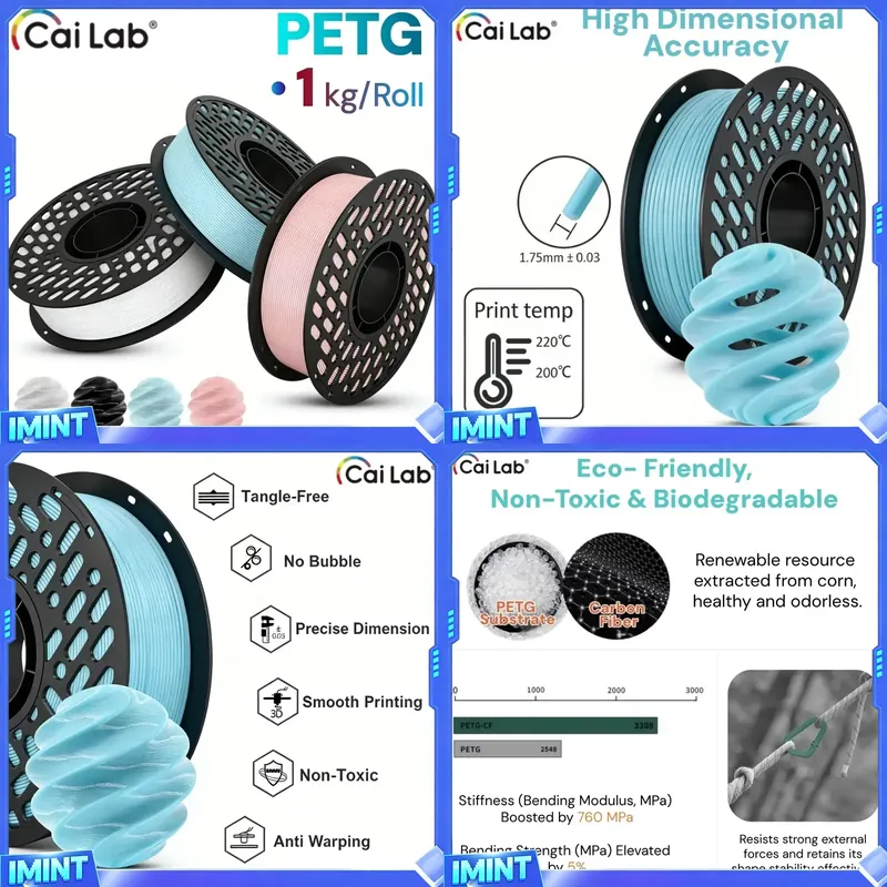 CaiLab PETG Filament 1KG, 1,75 - Petg Filament recensie en prijs