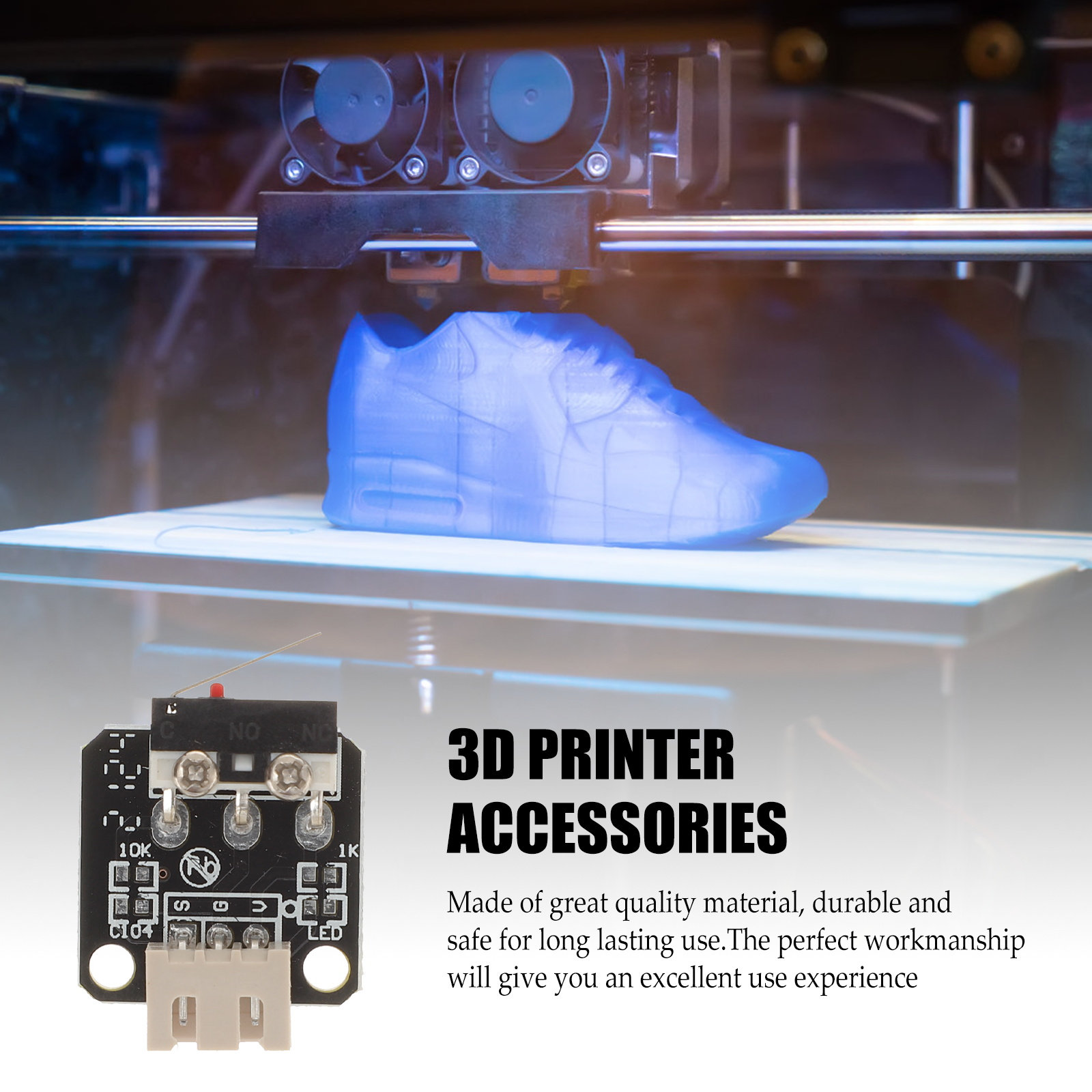Set van 3D-printer-eindschakel - 3D Printer recensie en prijs