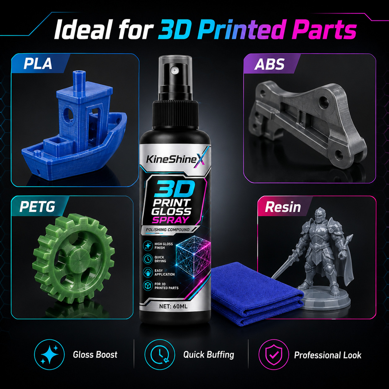 3D Print Glans Spray Polijstmi - 3D Printer Stand recensie en prijs