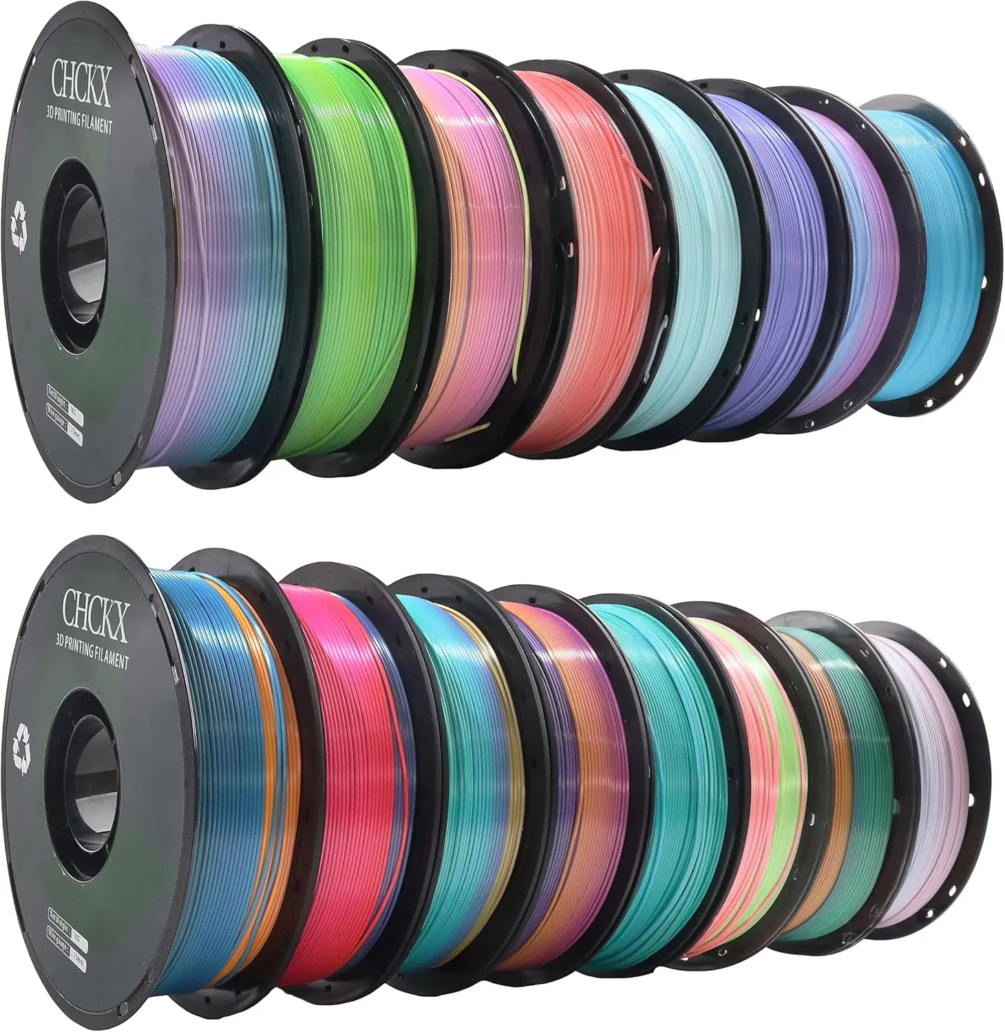 US Warehouse16 Pack Silk Rainb - Pla Filament recensie en prijs