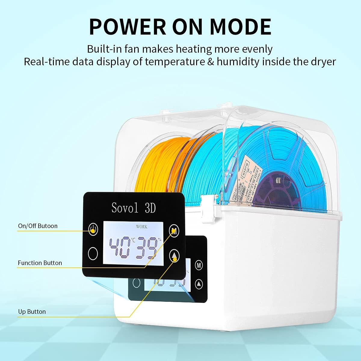 Sovol Filament Droger 2023, Sh - Enclosure 3D Printer recensie en prijs