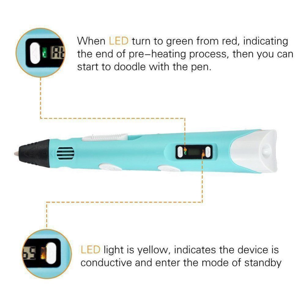 Dikale 3D Pen LED Scherm DIY 3 - Pla Filament recensie en prijs