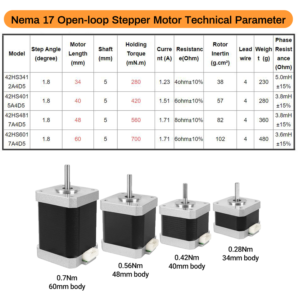 Nema17 Stappenmotor 42 Motor 4 - 3D Printer recensie en prijs