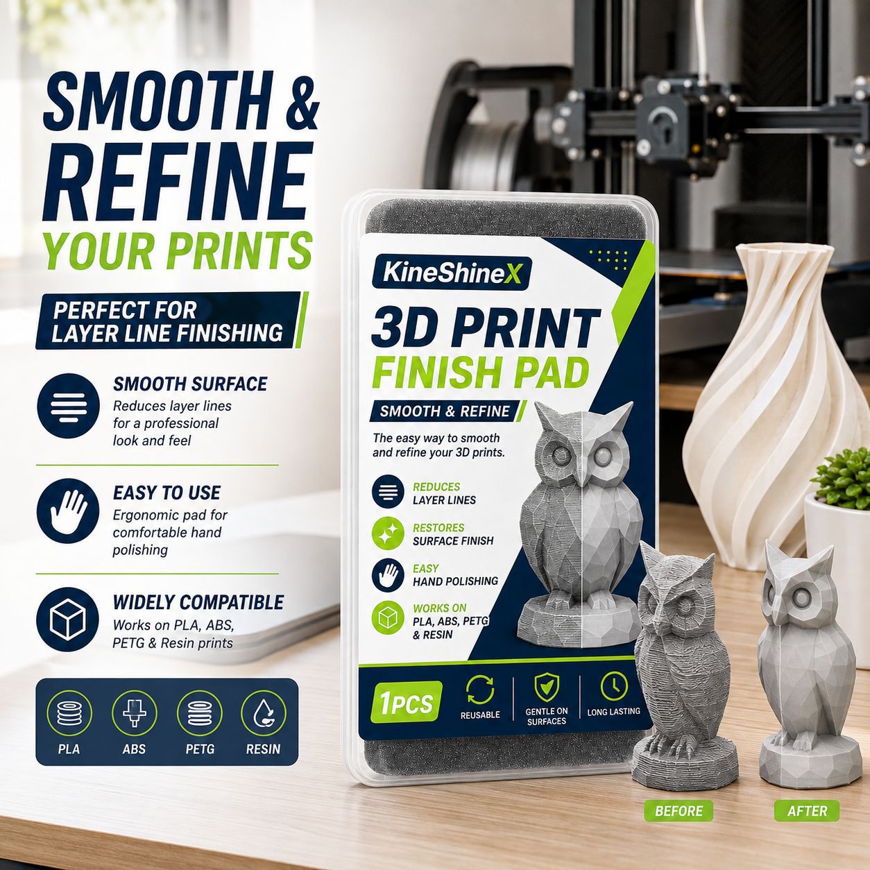 3D-print afwerkingspad, herbru - 3D Printer Stand recensie en prijs