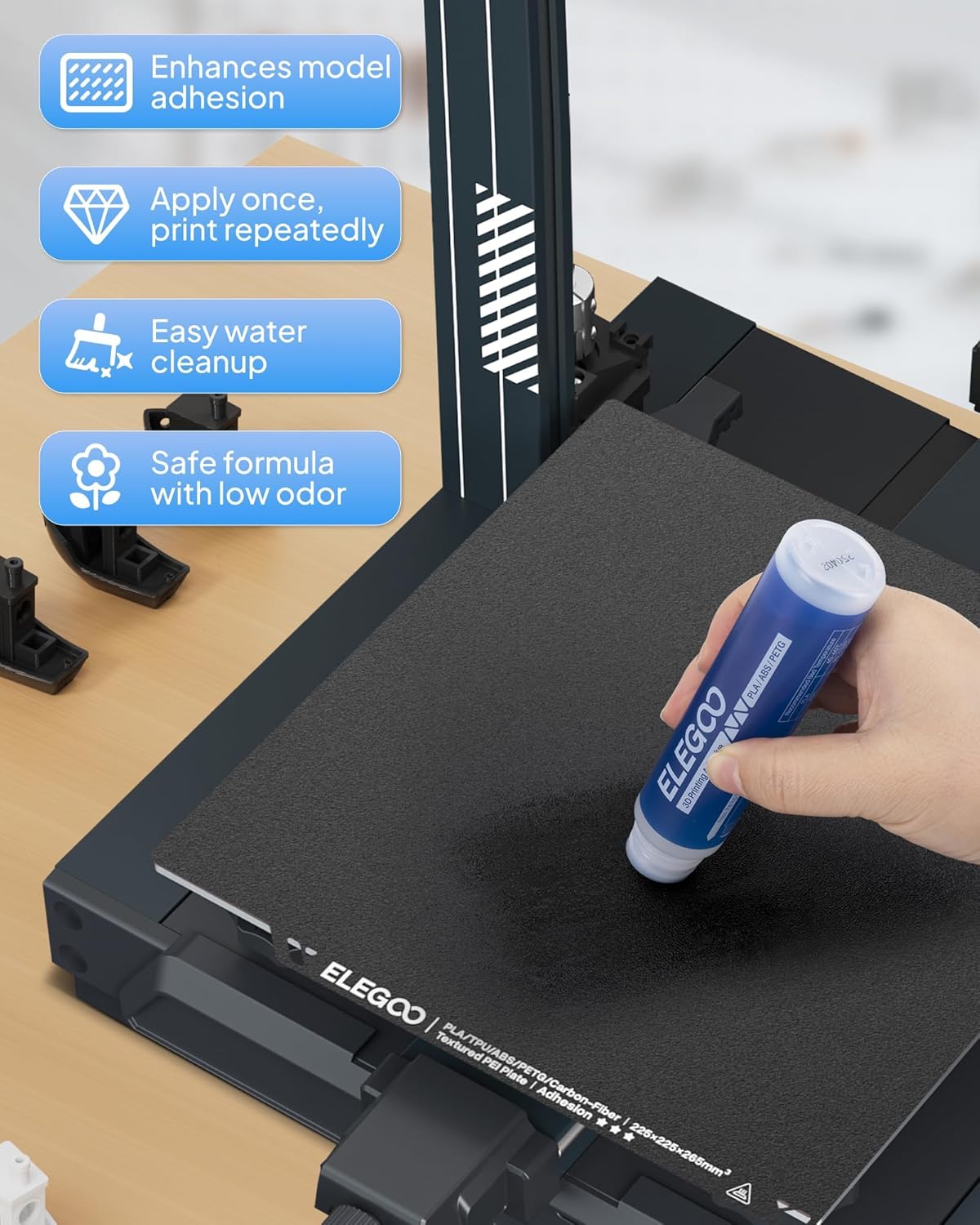 ELEGOO 3D-printer Lijm Stick 6 - Pla Filament recensie en prijs