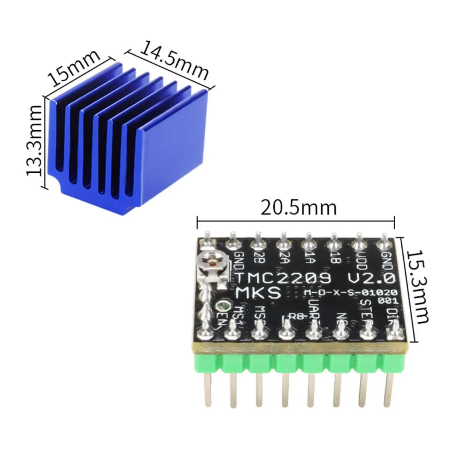 MKS TMC2209 V2.0 Stappenmotor  - Mks Sgen recensie en prijs