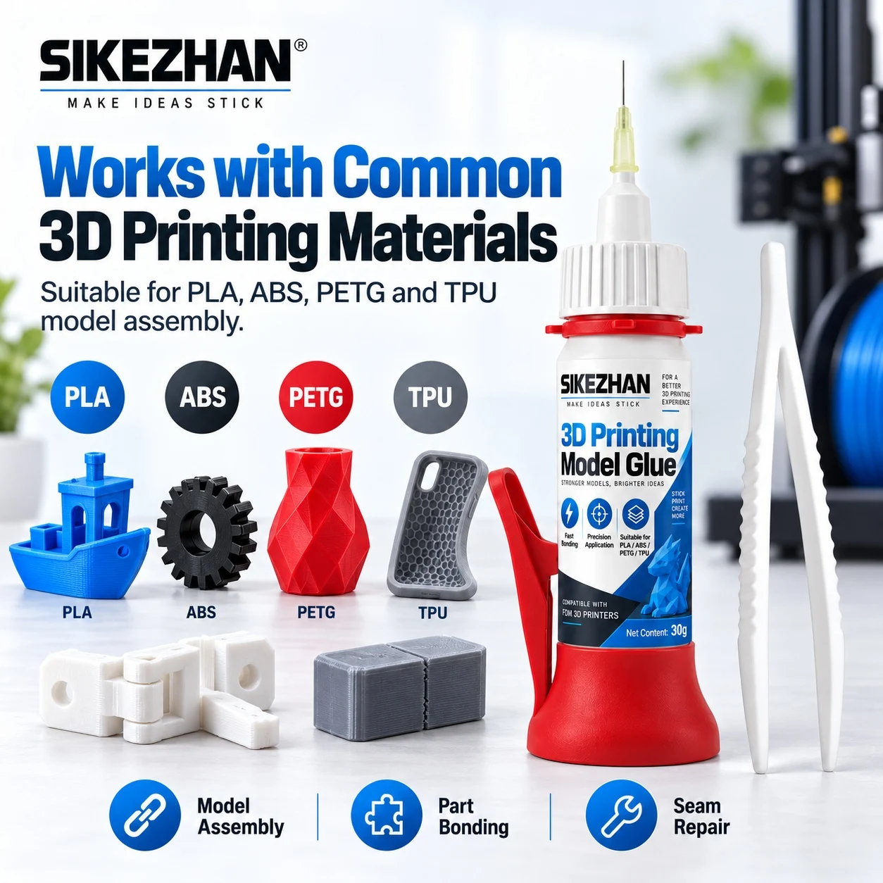 SIKEZHAN 3D-printerlijm, 30 g, - 3D Printer Stand recensie en prijs