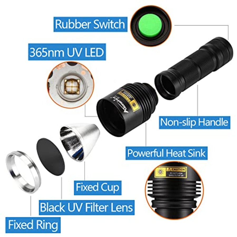 SV13 15W 365nm UV-zaklamp Opla - Uv Resin recensie en prijs